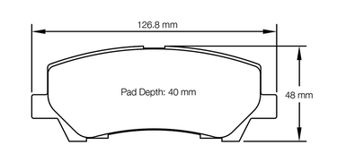 Pagid Racing Brake Pads No. 8204 (Rear)